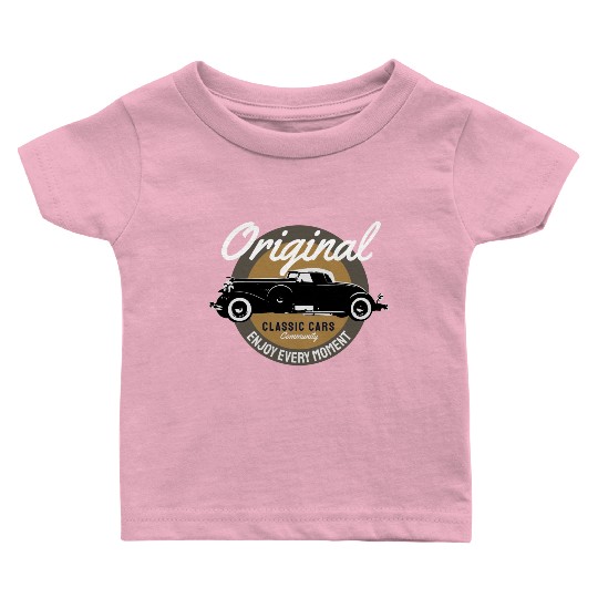 Classic car community features a sleek and vintage Baby T Shirts
