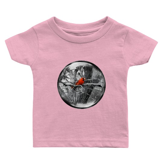 Life in a Bubble Collection -Contrasting Cardinal Baby T Shirts