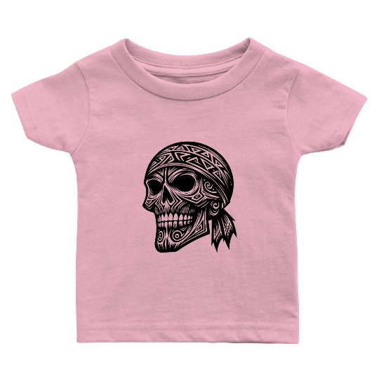 Pirate Costume Wild Skull T Tattoo Style Baby T Shirts