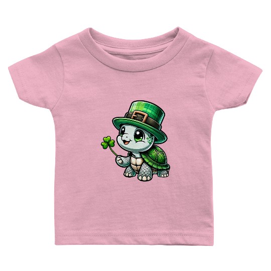 St. Patrick's Turtle Celebration Baby T Shirts