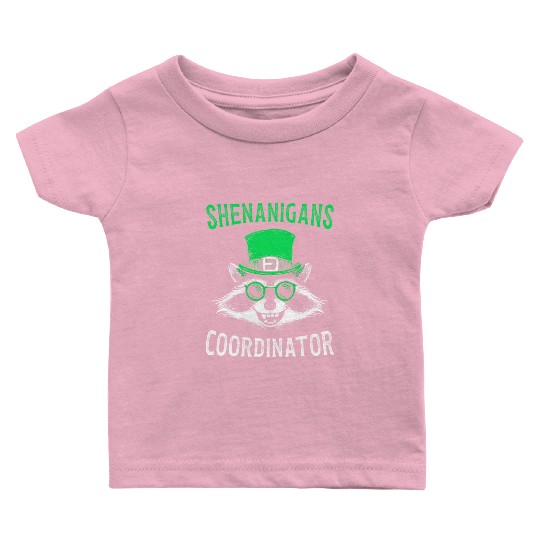 Shenanigans Coordinator Cute Raccoon Funny Baby T Shirts
