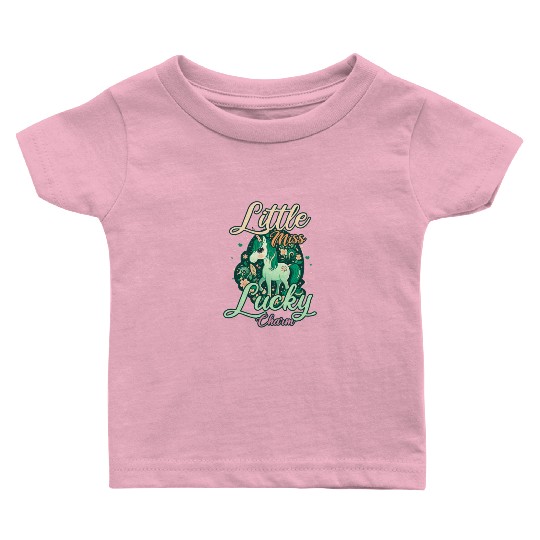 Irish Unicorn St Patricks Little Lucky Baby T Shirts