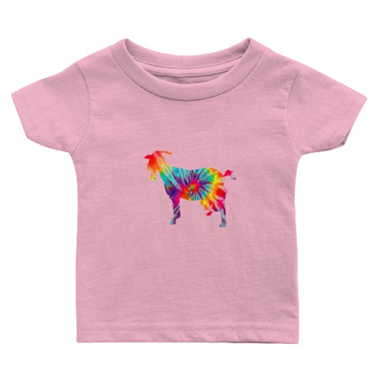 Goat Tie Dye Farmer Gift Baby T Shirts