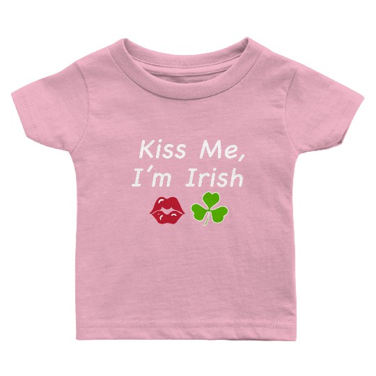St Patricks Kiss Me I'm Irish Trendy Baby Baby T Shirts, Y2k