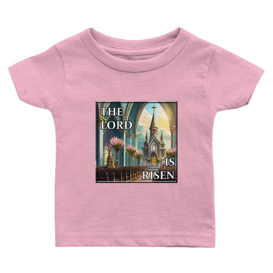 Happy Easter Sunday in Church Baby T Shirts