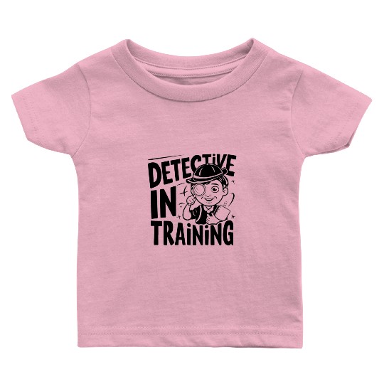 Detective Boy Design Baby T Shirts