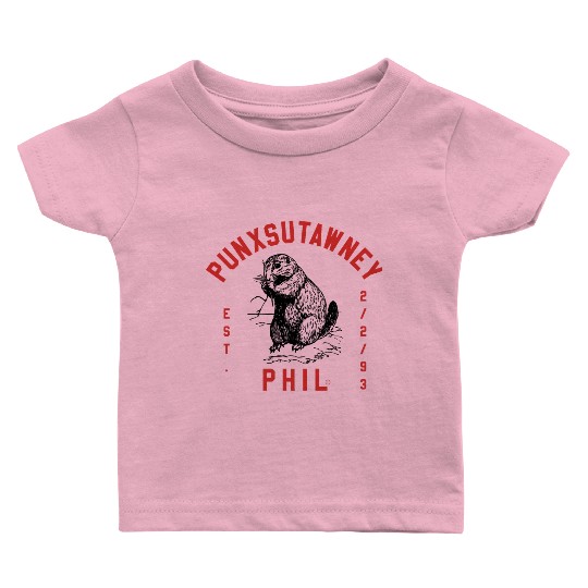 Punxsutawney Phil Groundhog Day Baby T Shirts