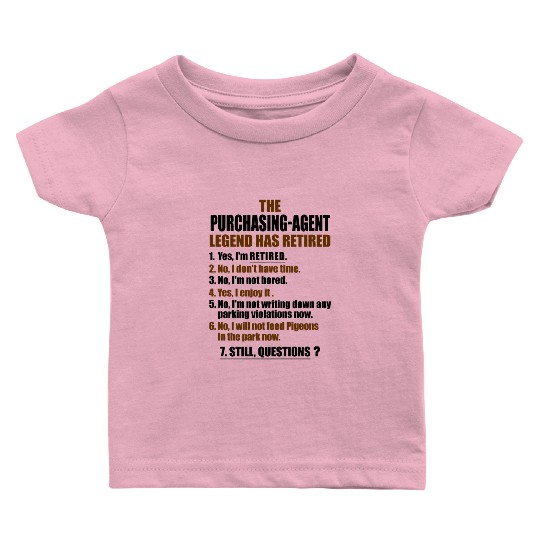 Retirement gift idea Retired Purchasing-Agent Baby T Shirts