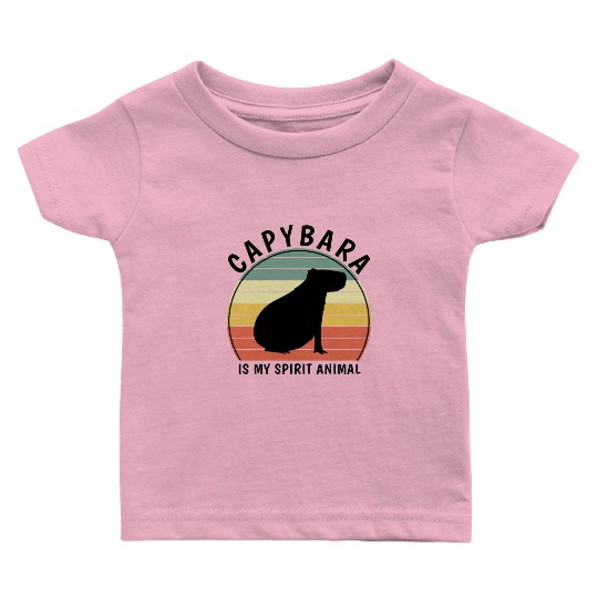 Capybara Is My Spirit Animal Baby T Shirts