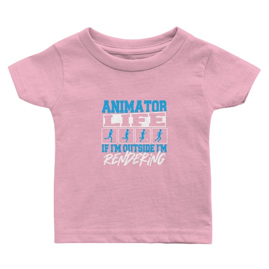 Visual Artist Cartoon Animator 3D Animation Fan Baby T Shirts
