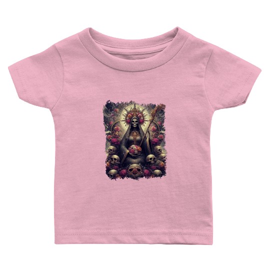Santa Muerte Mexican Folk Culture Saint Baby T Shirts