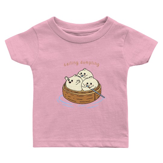 Happy Sailing Dumpling Baby T Shirts