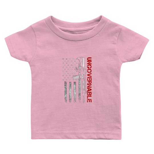 Ungovernable Become Ungovernable American USA FLag Baby T Shirts