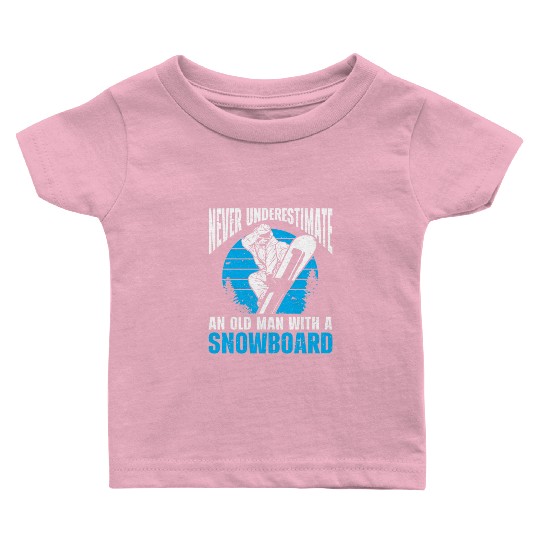 Snowboarding Art Men Snowboard Cool Snowboarder Baby T Shirts
