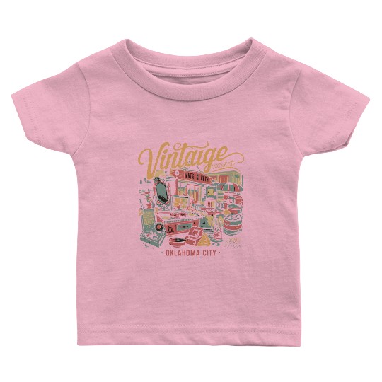 Vintage Market Days of Oklahoma City 2024 Baby T Shirts