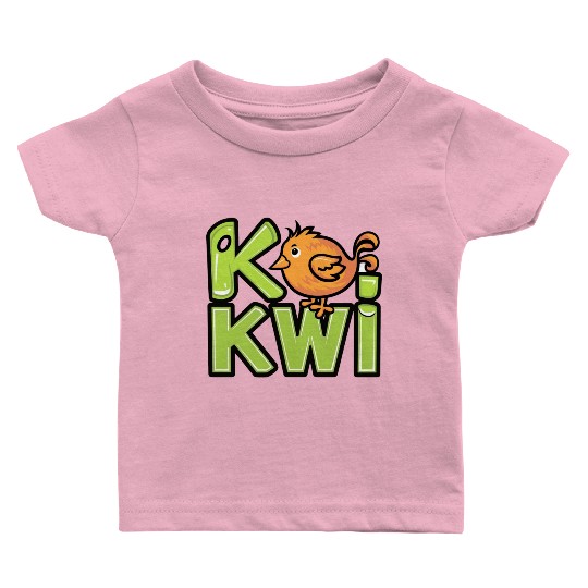 Kiwi Bird Cartoon Baby T Shirts