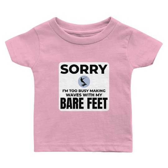 Barefoot Water Skiing Extreme Sports Barefooting Baby T Shirts