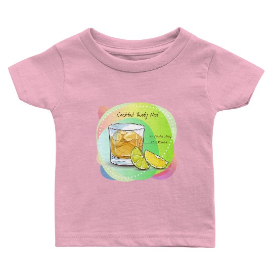 Cocktail Rusty Nail Recipe Scotch Whisky Drambuie Baby T Shirts