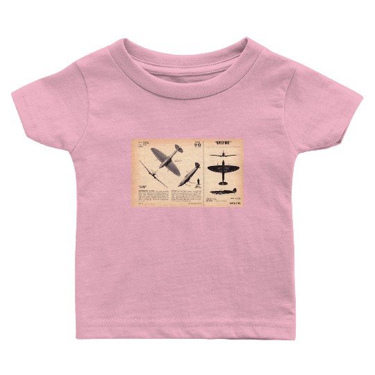 Spitfire Recognition Sheet Baby T Shirts