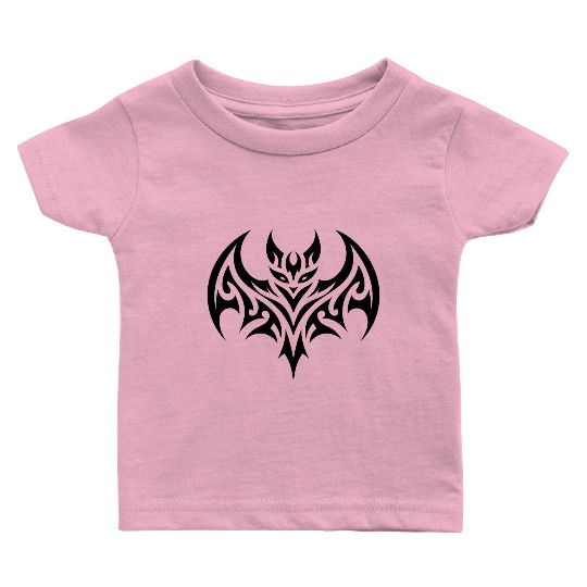 Cute Tribal Style Bat Tattoo Baby T Shirts