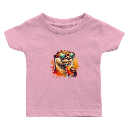 Cute Sea Otter Baby T Shirts Gift for Animal Lover