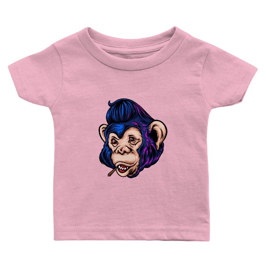 Monkey Hawk Baby T Shirts