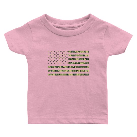 Camo American Flag USA Camouflage Men Boys Women Baby T Shirts
