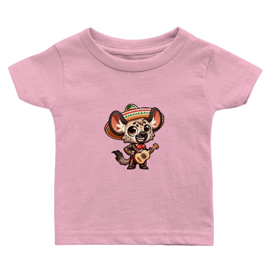 Cinco de Mayo Hyena Giraffe Mariachi Baby T Shirts