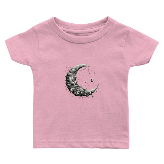 Cool Full Moon - Solar Eclipse, Moon Phases Total Baby T Shirts