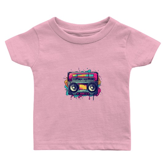 Retro Classic Cassette Tape for a 80s Fan Baby T Shirts