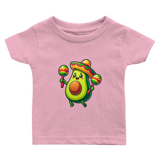 Cinco de Mayo Avocado in Mexico Baby T Shirts