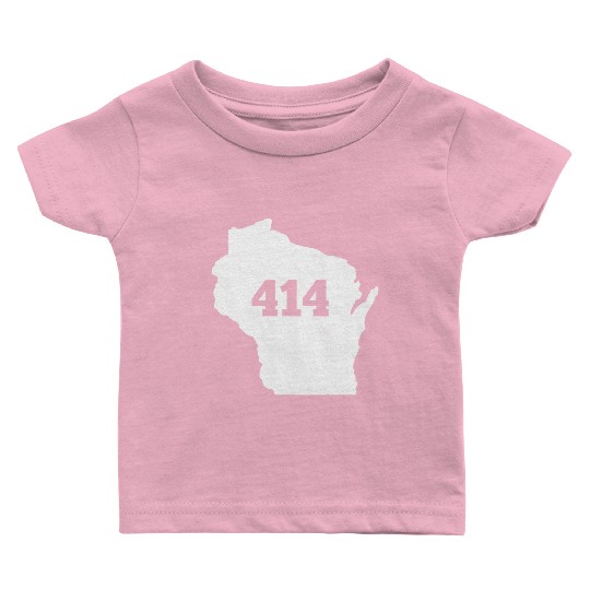 Wisconsin 414 Area Code Baby T Shirts