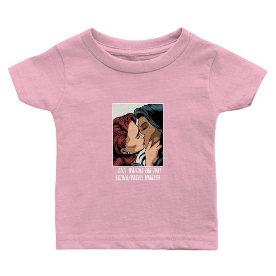 Esther/Vashti Midrash Jewish Lesbians LGBTQ+ Humor Baby T Shirts
