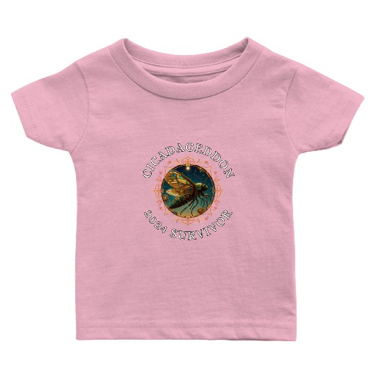 Cicadageddon Invasion Tour 2024 Funny Cicada Event Baby T Shirts