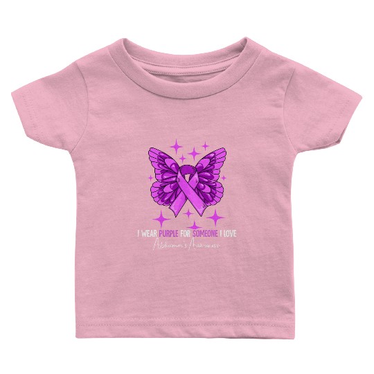 I Wear Purple Alzheimer's Awareness Baby T Shirts