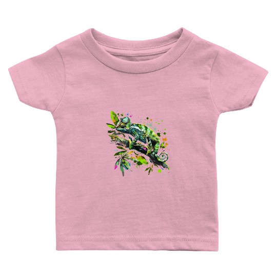Chameleonaire A Rich Lizard for Lizard Pet Lover Baby T Shirts
