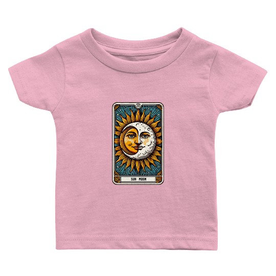 Tarot Card Sun Moon Baby T Shirts