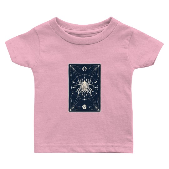 Spider Tarot Card Reader Astrology Occult Baby T Shirts