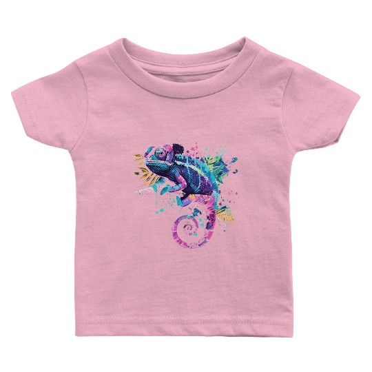 Chameleonaire A Rich Lizard for Lizard Pet Lover Baby T Shirts