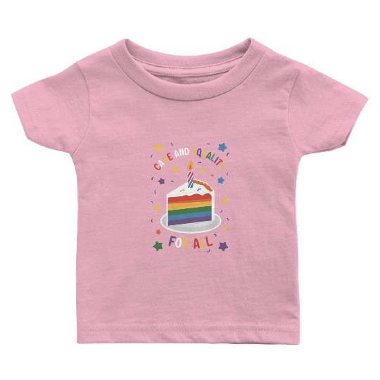 Birthgay Gay Pride Flag Pride Month Equal Rights Baby T Shirts