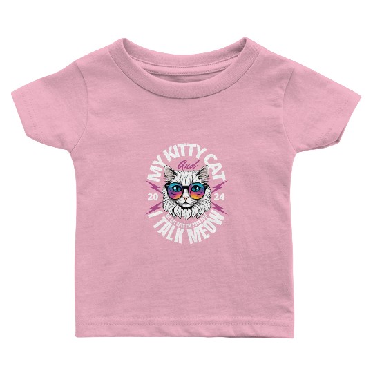 White Cat Baby T Shirts