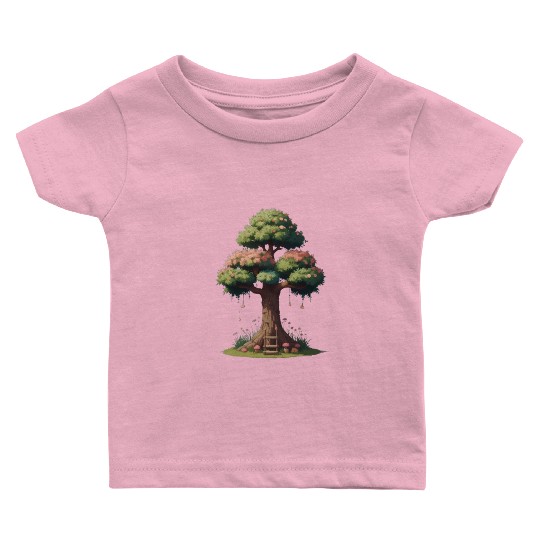 Colorful Tree Life is Really Good Tree Baby T Shirts