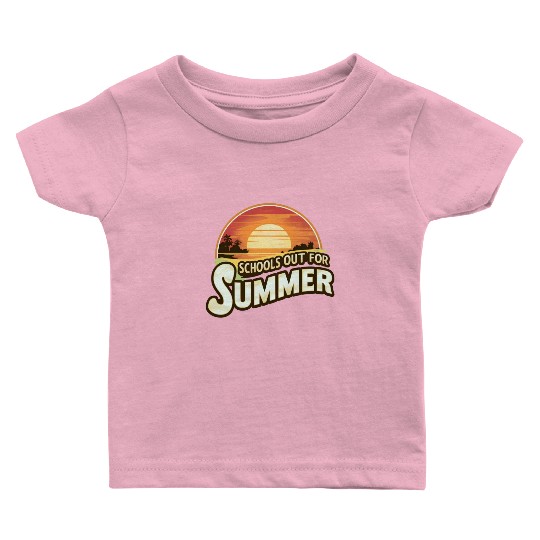 Retro Schools Out For Summer Last Day Of School Baby T Shirts