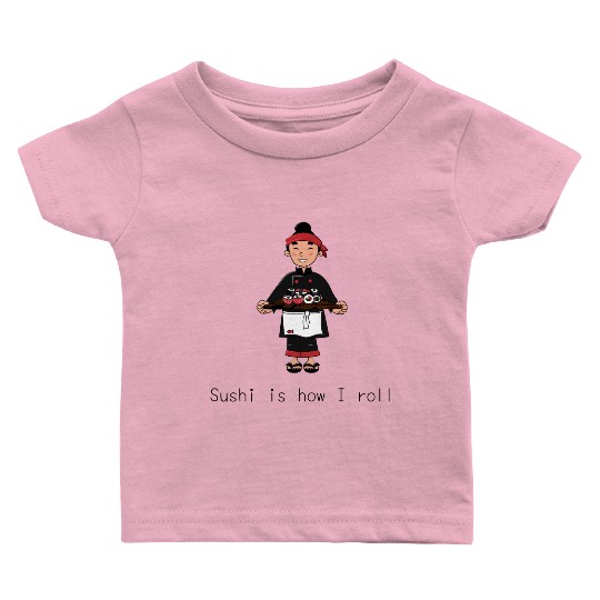 Cute Aesthetic Sushi Guy Baby T Shirts