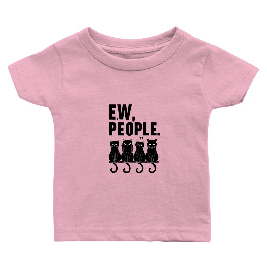Cute trio Cat Ew. People Baby T Shirts