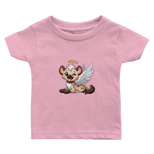 Hyena angel wings halo fantasy Baby T Shirts