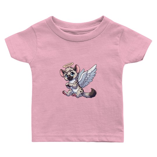 Hyena angel wings halo Baby T Shirts