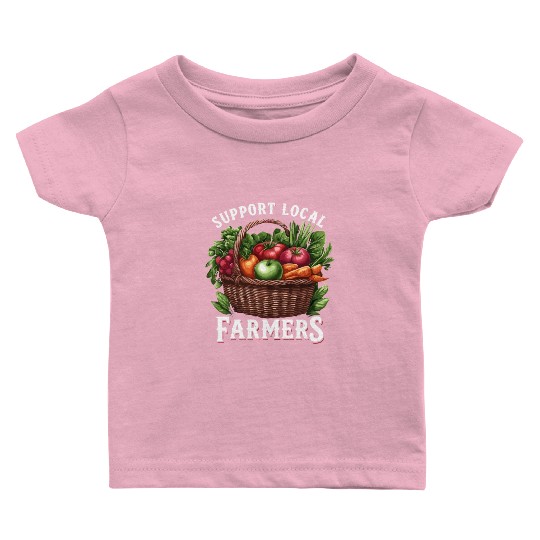 Farmers Market Farmer Agriculture Farming Food Baby T Shirts