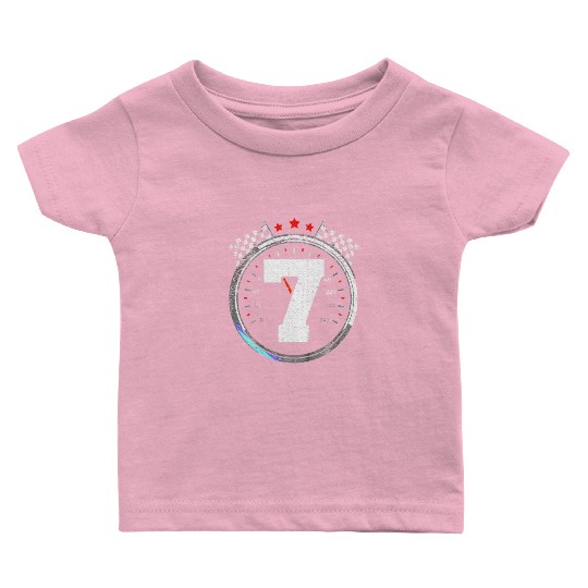 Kids 7th Birthday Boy 7 Seventh Race Car Birthday Baby T Shirts