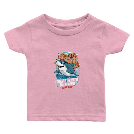Stylish Great White Shark Baby T Shirts (Cape Cod)